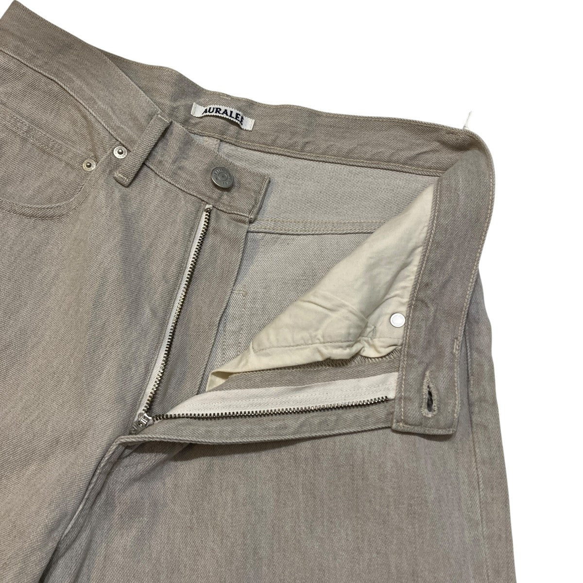 26SSFADED HARD TWIST BROWN DENIM WIDE PANTSパンツA26SP02BD