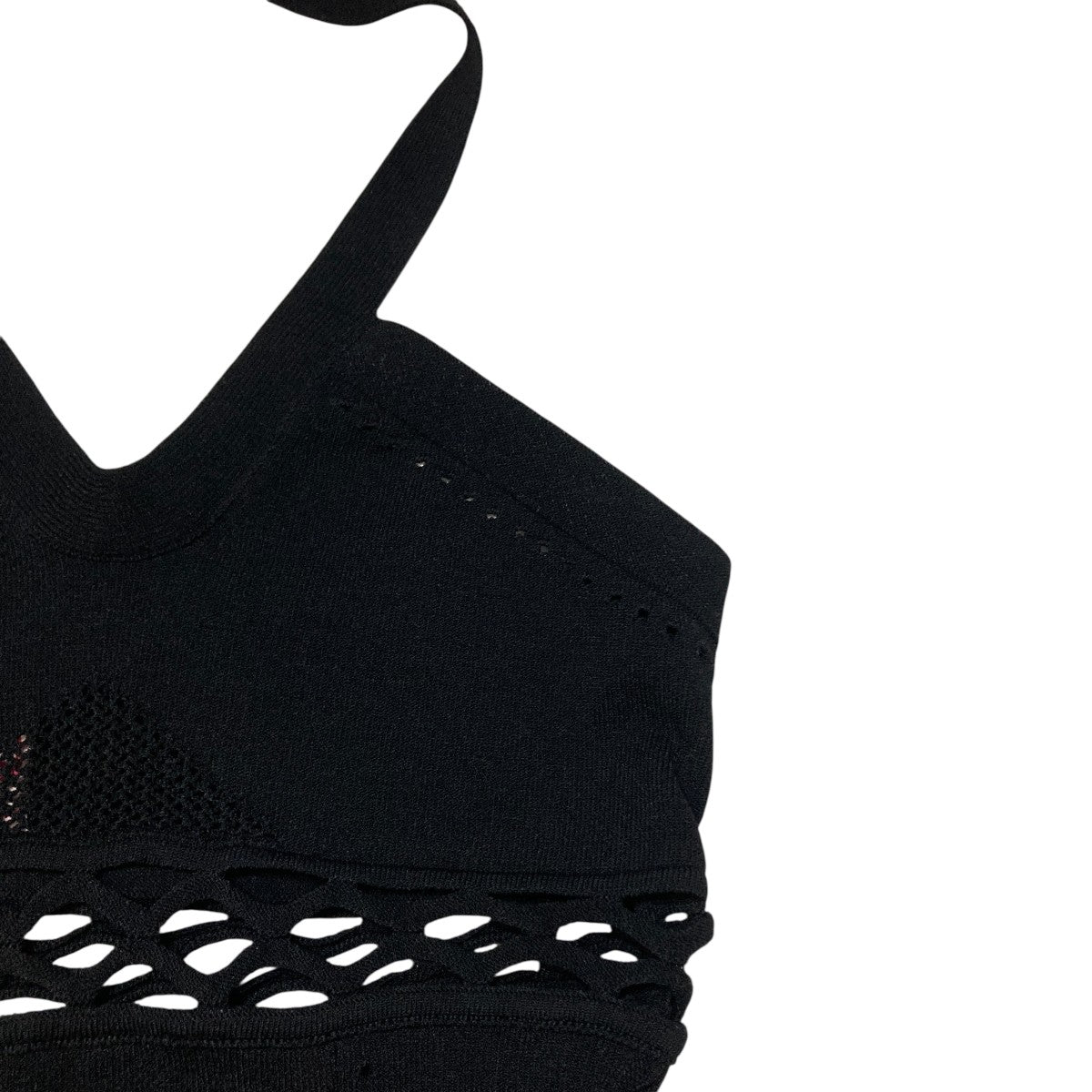 LACE KNIT V-NECK BODYSUITノースリーブカットソーFTC242-0705