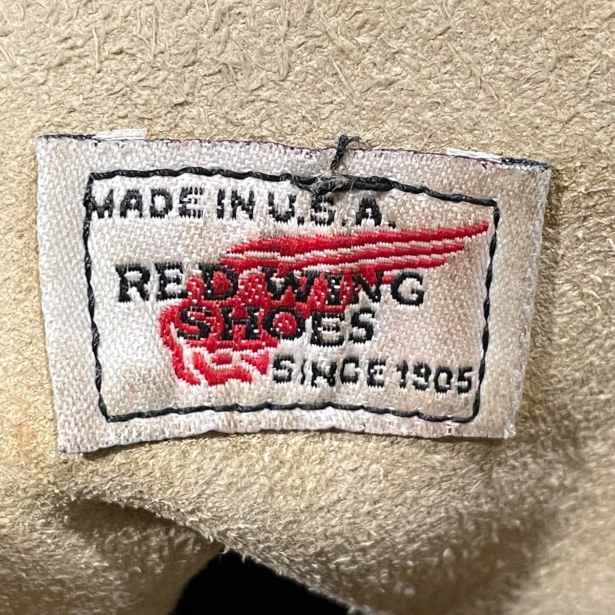 90s モックトゥブーツ 刺繍羽タグ