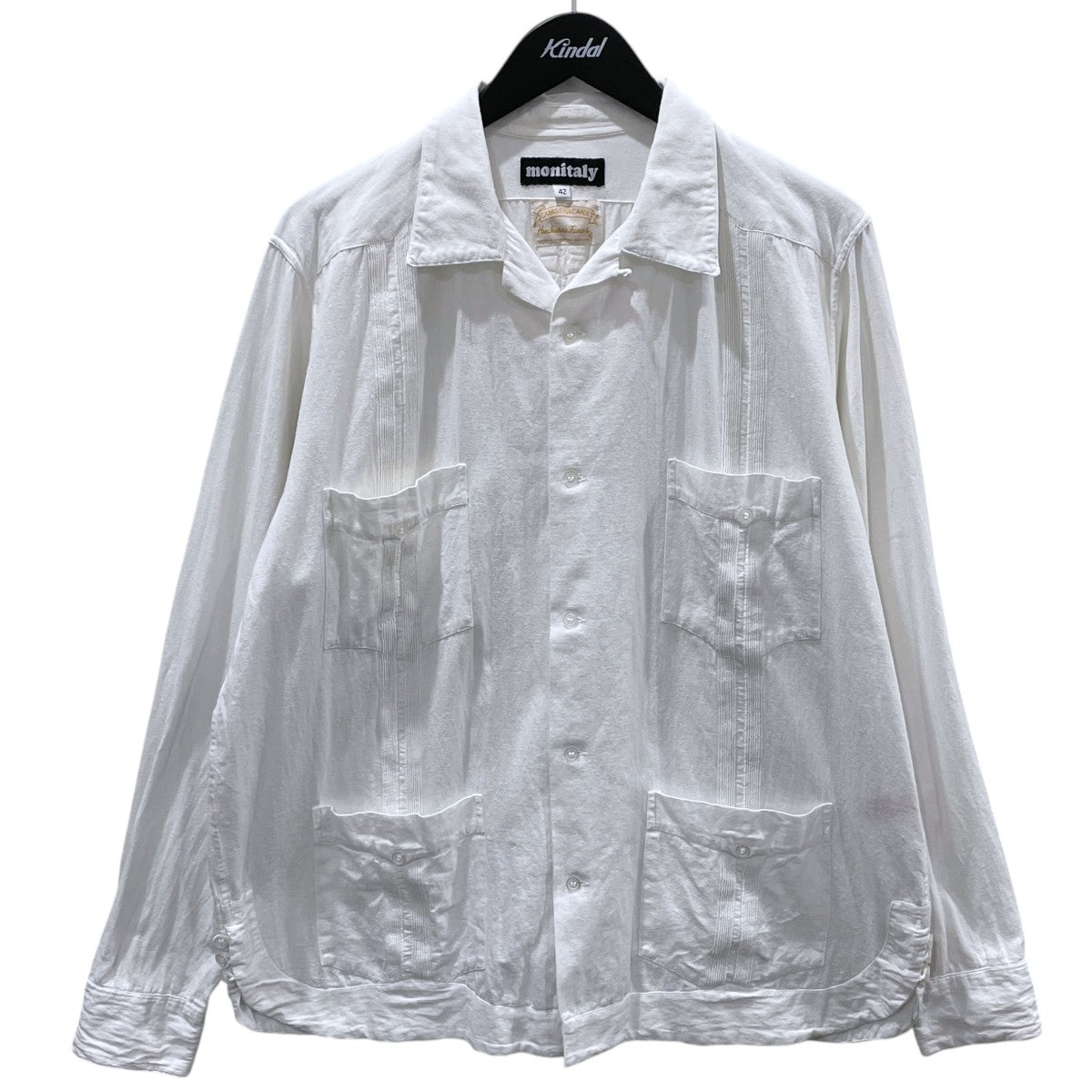 オープンカラー長袖シャツ L／S Canul Manta Guayabera Shirt ロングスリーブ カヌル マンタ グアヤベラ シャツ