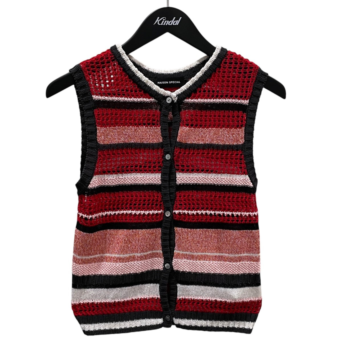 25SS ボーダー柄2WAYニットベスト 2way Multi Border Tank Top 2ウェイ マルチボーダータンクトップ 21251365707