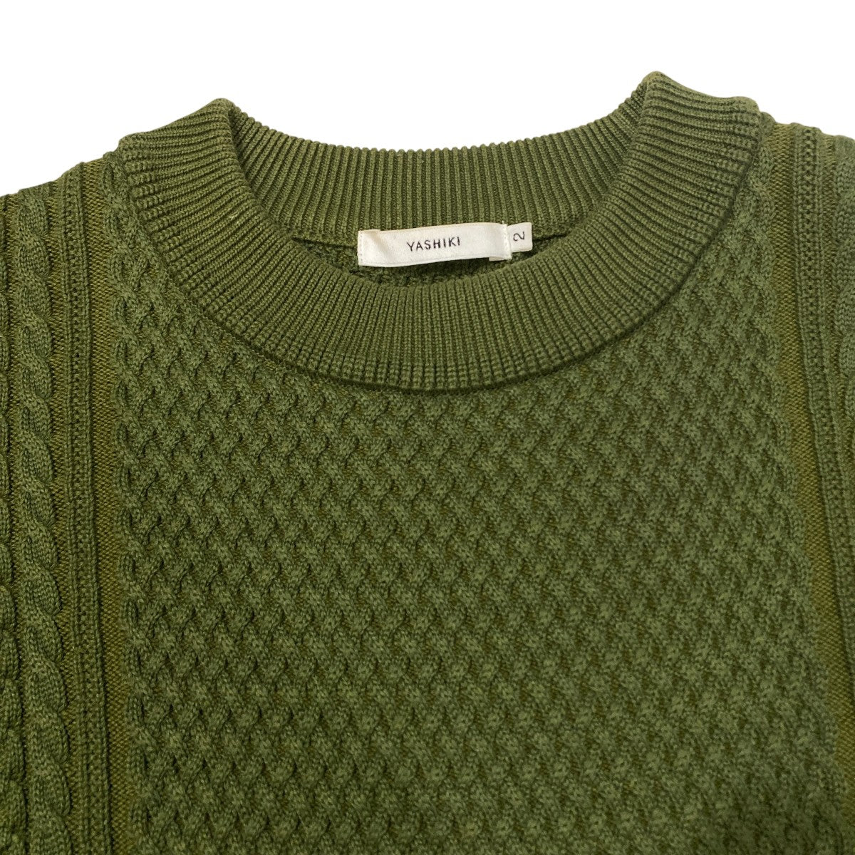 Arare Knit (MATCHA)長袖ニットYSK-22AW-KN03