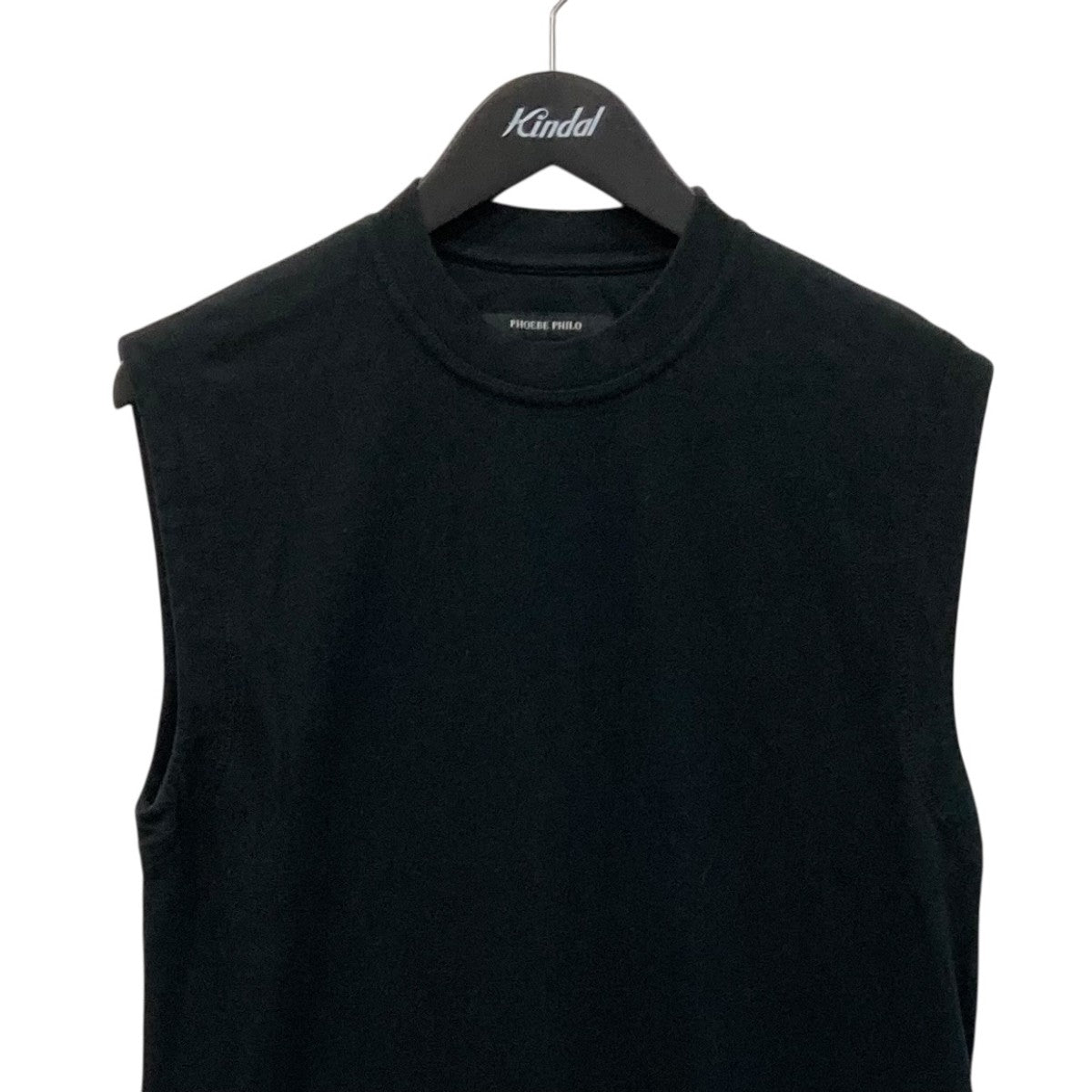 PHOEBE PHILO ノースリーブワンピースBT102 CO2448 900BK 古着・中古-2枚目のアイテム画像
