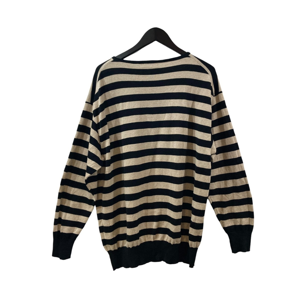 Linen Bamboo Boat-Neck Knit Jumperボーダーボーダーニット02261-0028