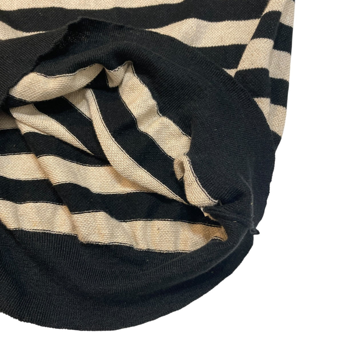 Linen Bamboo Boat-Neck Knit Jumperボーダーボーダーニット02261-0028