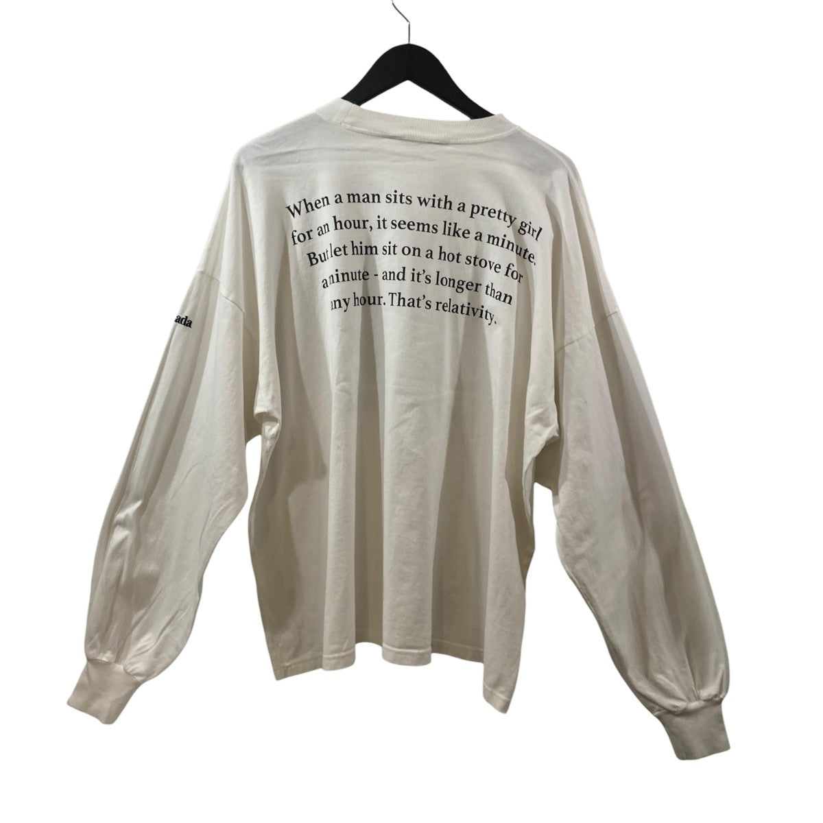 アインシュタインプリントロングスリーブTシャツ3ロングスリーブTシャツF2310CU10