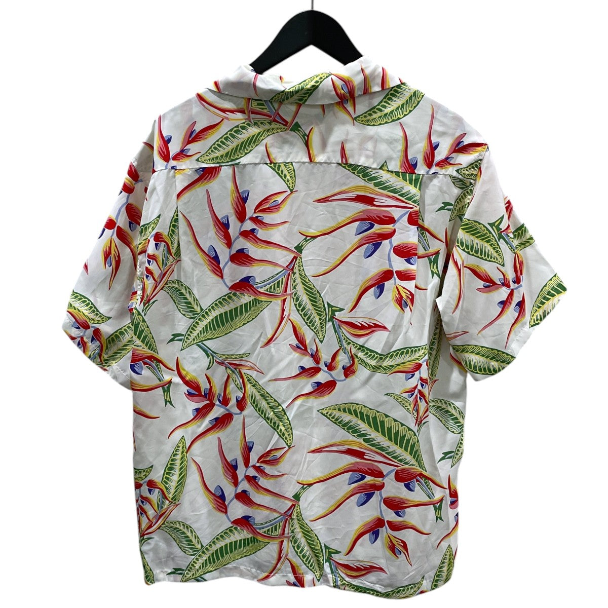 17SS オープンカラー半袖シャツ アロハシャツ HANGING HELICONIA ハンギング・ヘリコニア SS37463