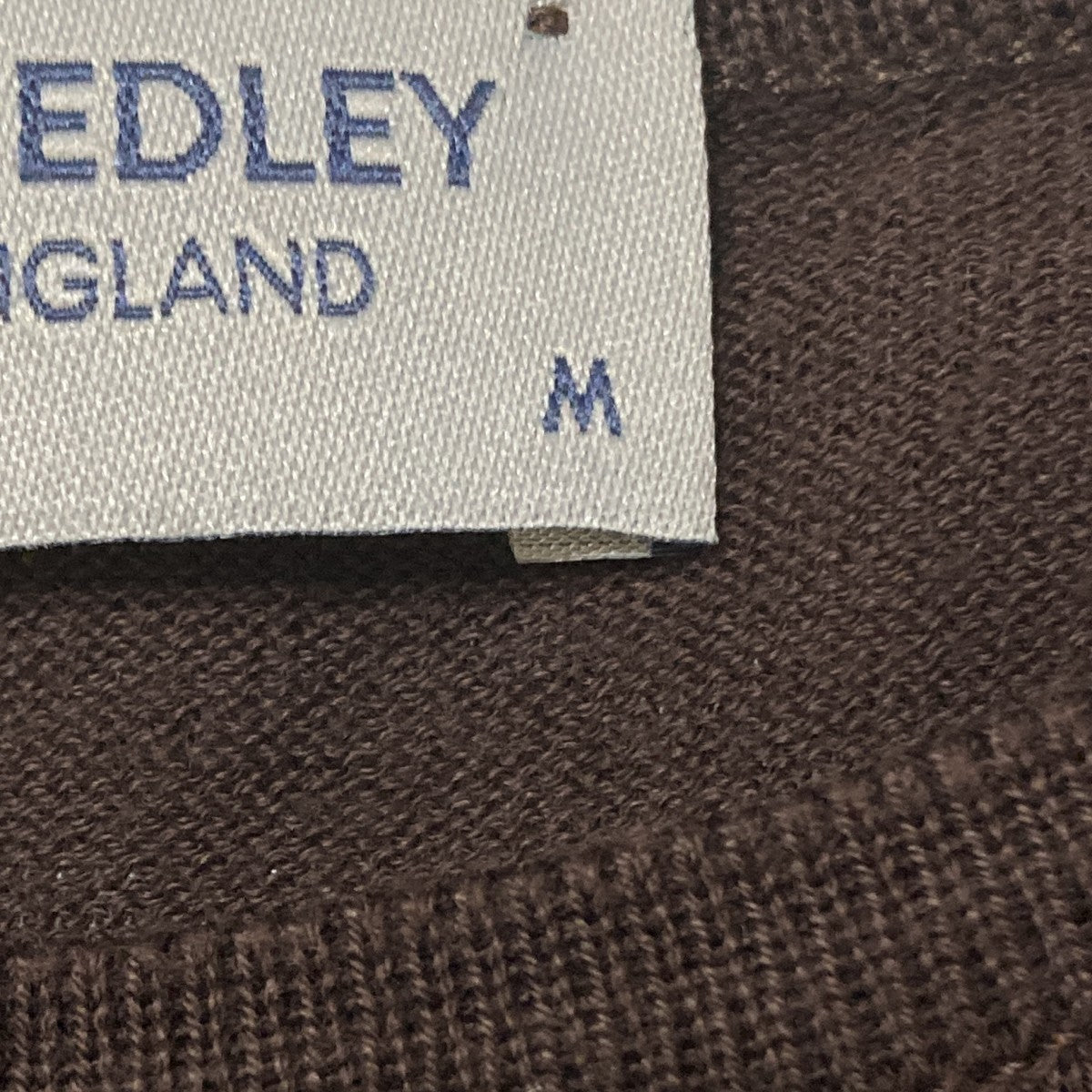 JOHN SMEDLEY(ジョンスメドレー) 半袖ニット ブラウン サイズ M