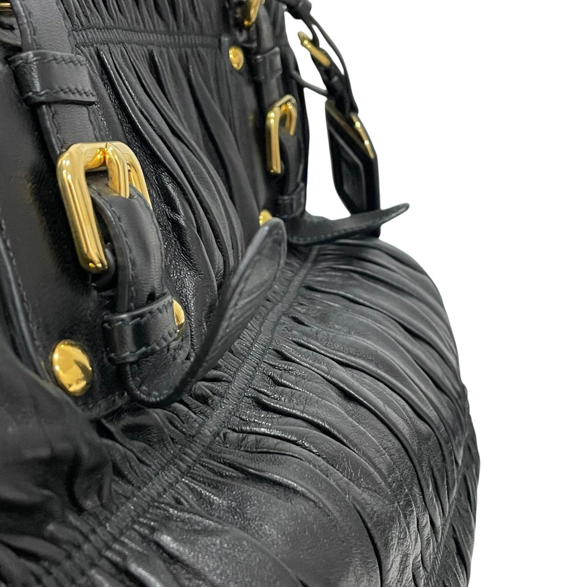 PRADA ナッパゴーフレハンドバッグ 古着・中古-7枚目のアイテム画像
