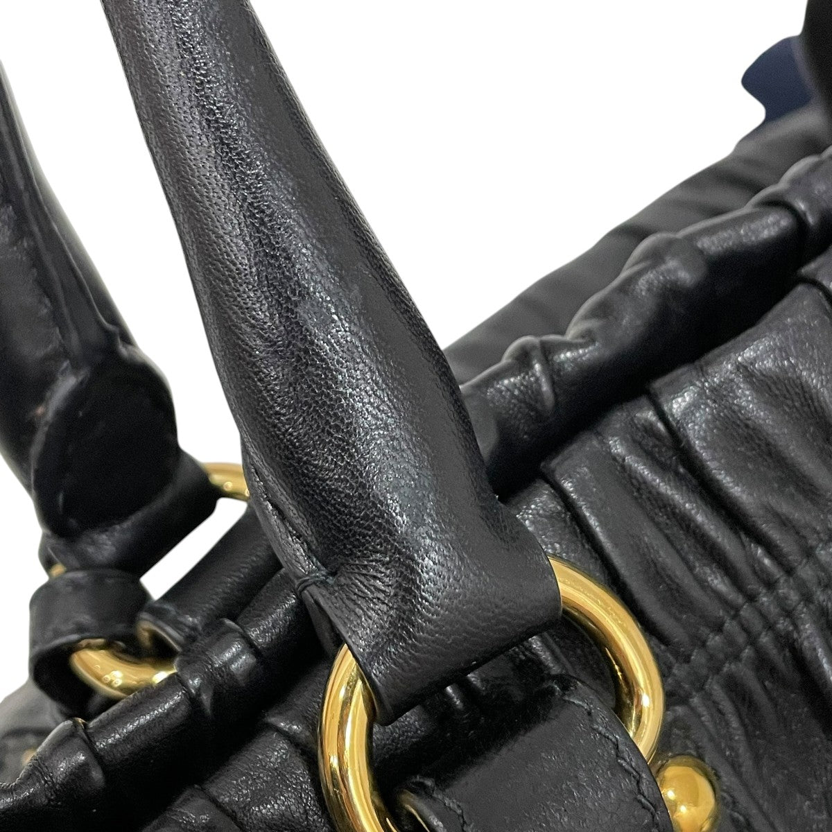 PRADA ナッパゴーフレハンドバッグ 古着・中古-8枚目のアイテム画像