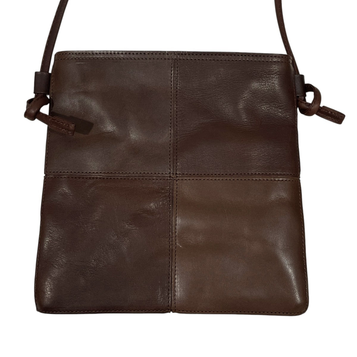 YES CRAFTS(イエス クラフツ) レザーポーチ SQUARE SACOCHE (M