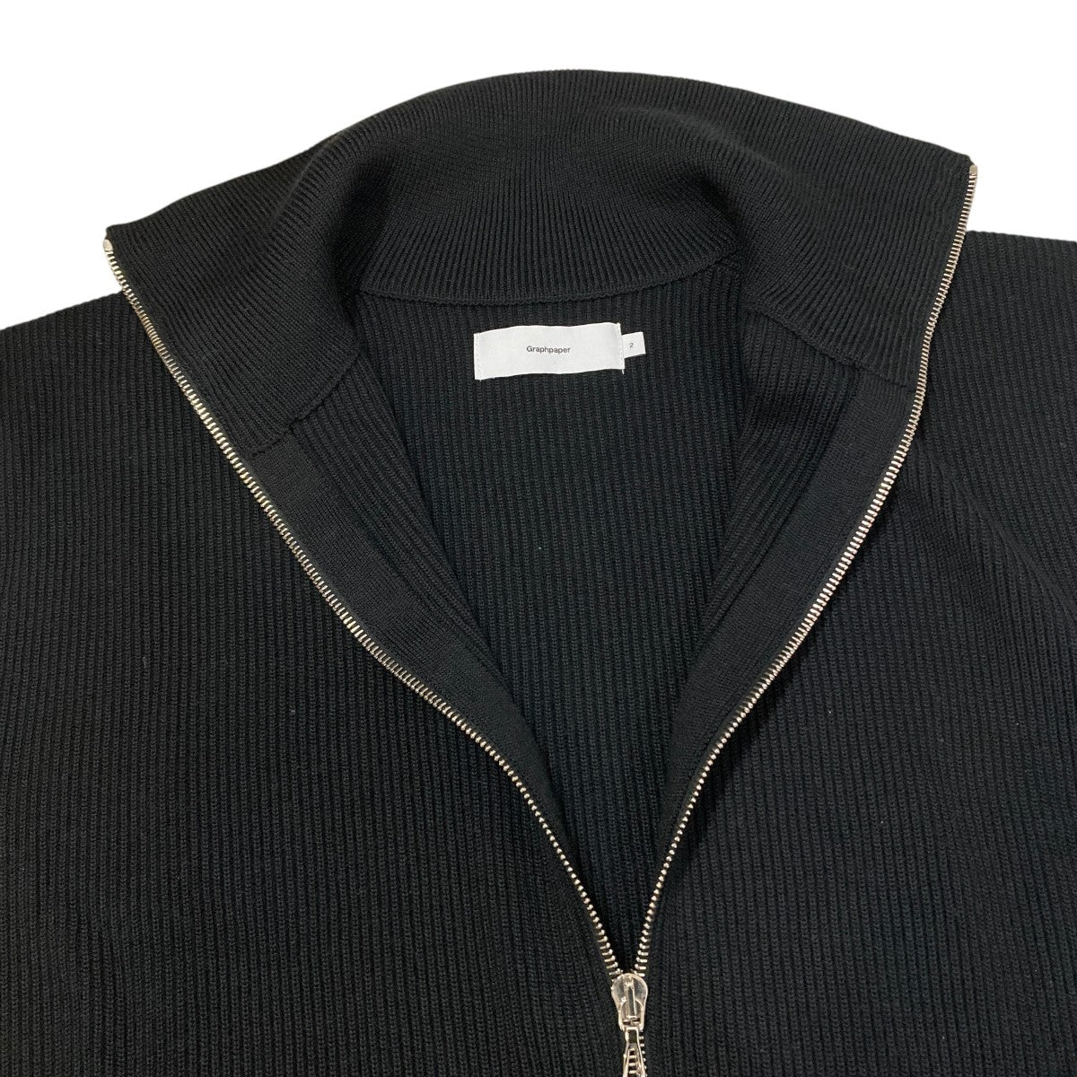 Graphpaper High Density Drivers Knit VestニットベストGU243-80095B 古着・中古-4枚目のアイテム画像