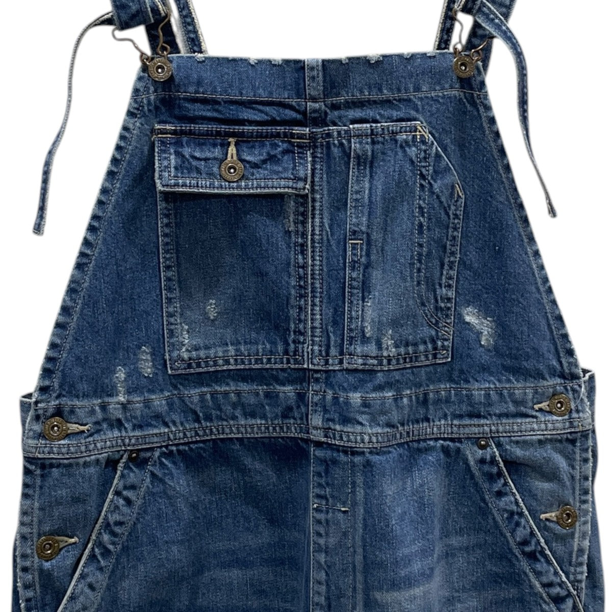 20SS ダメージ加工 デニムオーバーオール Denim OVER ALL 20040560002730