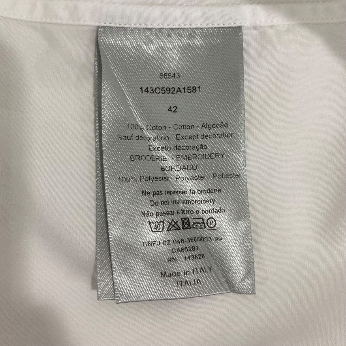 DIOR 長袖シャツ143C592A1581 古着・中古-7枚目のアイテム画像