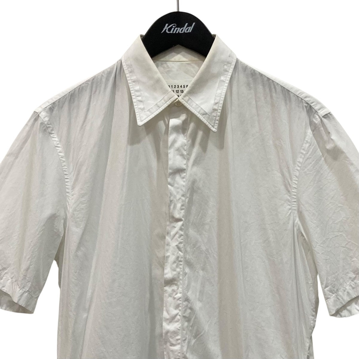 Maison Margiela 比翼ボタン半袖シャツS30DL0393 古着・中古-2枚目のアイテム画像