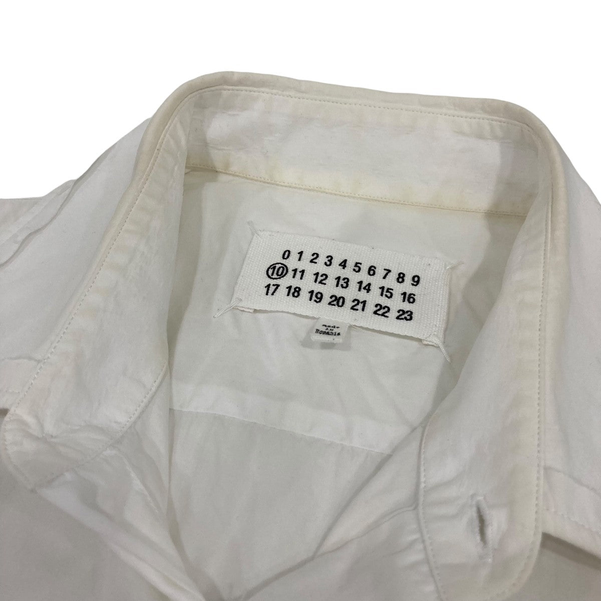 Maison Margiela 比翼ボタン半袖シャツS30DL0393 古着・中古-6枚目のアイテム画像