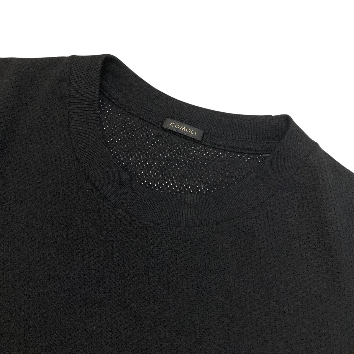 COMOLI(コモリ) 26SSコットンメッシュ 半袖Tシャツ半袖TシャツD01