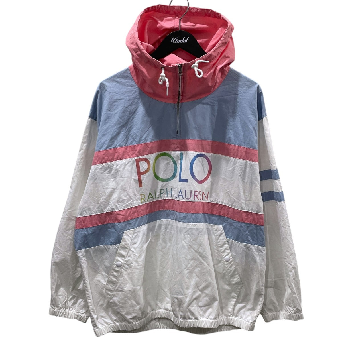 POLO RALPH LAUREN カラーブロック フーデッド アノラックジャケット Color-Block Hooded Anorak Jacket 古着・中古-1枚目のアイテム画像