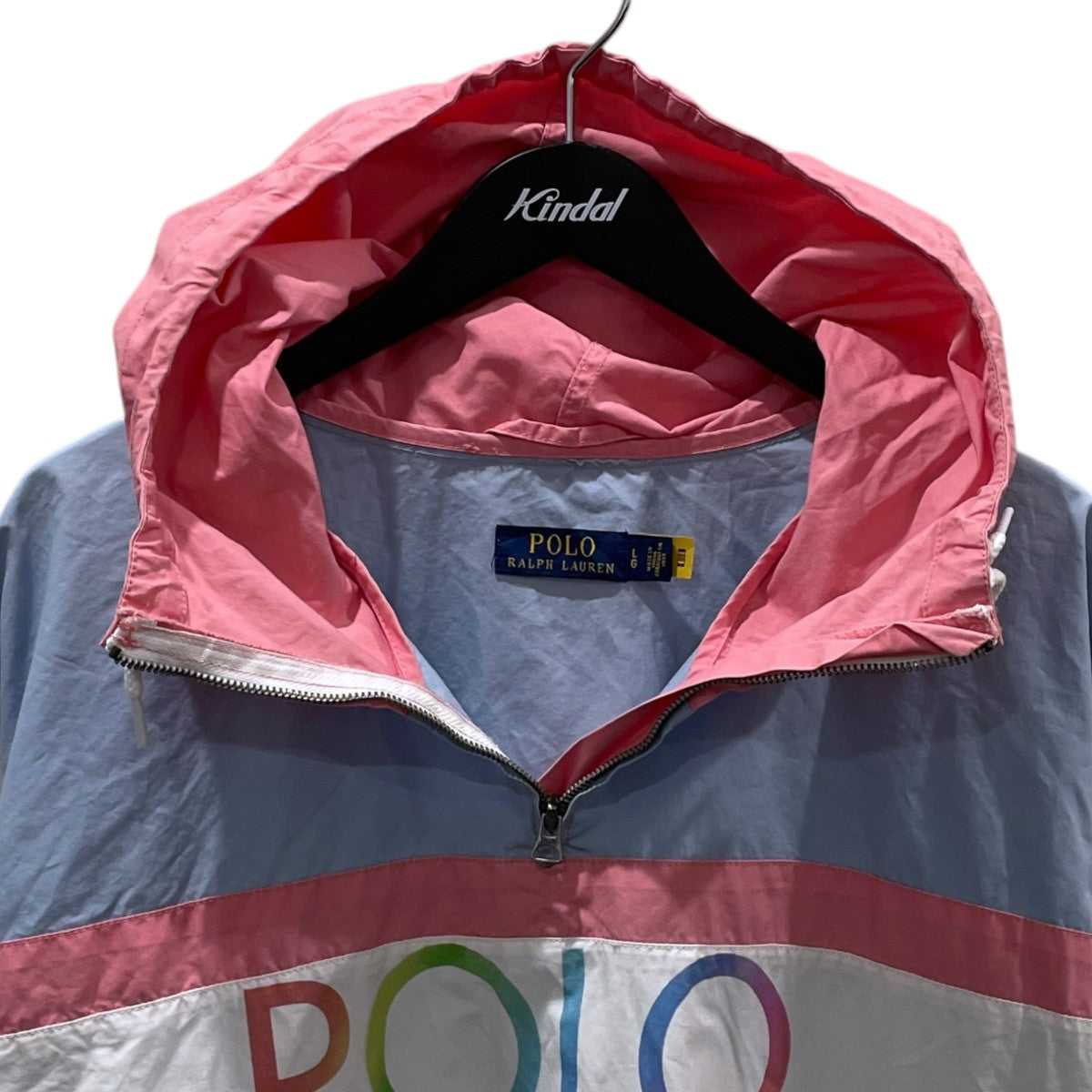 POLO RALPH LAUREN カラーブロック フーデッド アノラックジャケット Color-Block Hooded Anorak Jacket 古着・中古-3枚目のアイテム画像