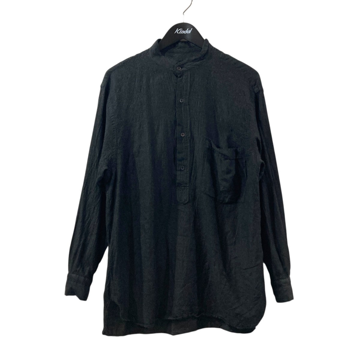 COMOLI ウールシルク プルオーバーシャツ長袖シャツZ01-02009