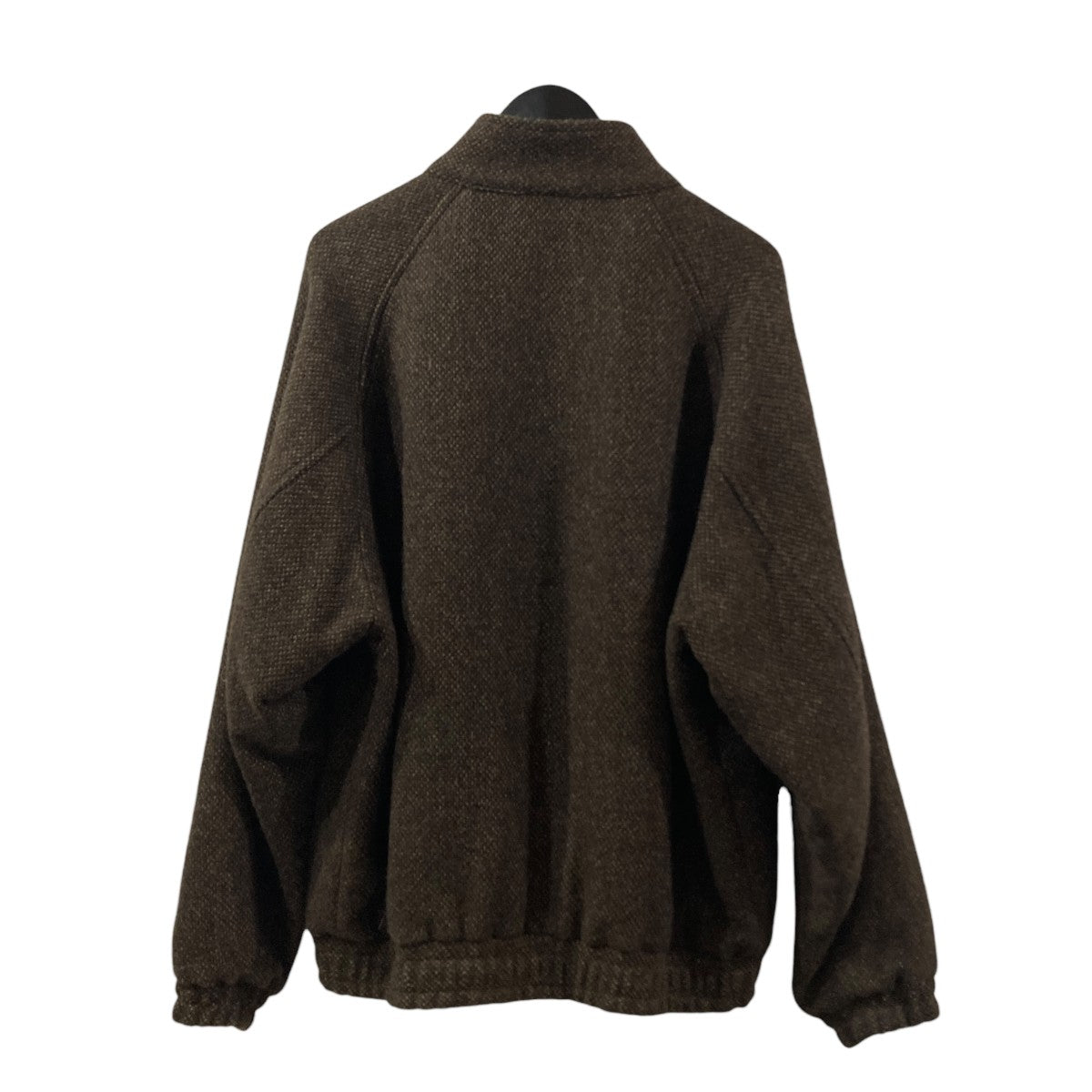 AURALEE LAMA SHETLAND WOOL TWEED ZIP BLOUSONブルゾンA24-AB03LS 古着・中古-2枚目のアイテム画像