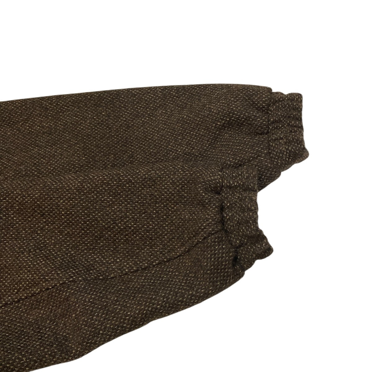 AURALEE LAMA SHETLAND WOOL TWEED ZIP BLOUSONブルゾンA24-AB03LS 古着・中古-5枚目のアイテム画像