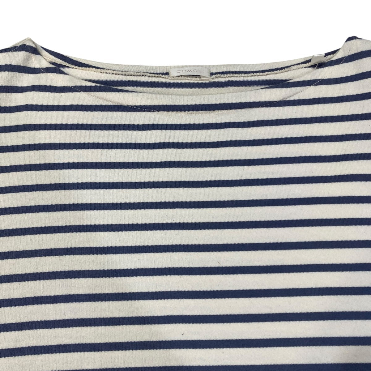 COMOLI(コモリ) ボーダーボートネックボーダーボーダーTシャツT01