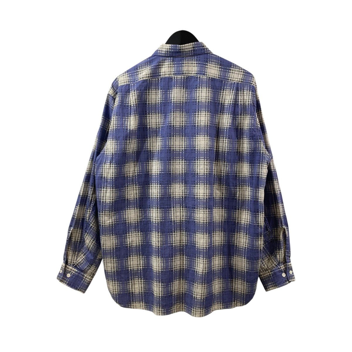 プリントオンブレオープンカラーLSシャツチェックオープンカラーシャツPMAT-LS02