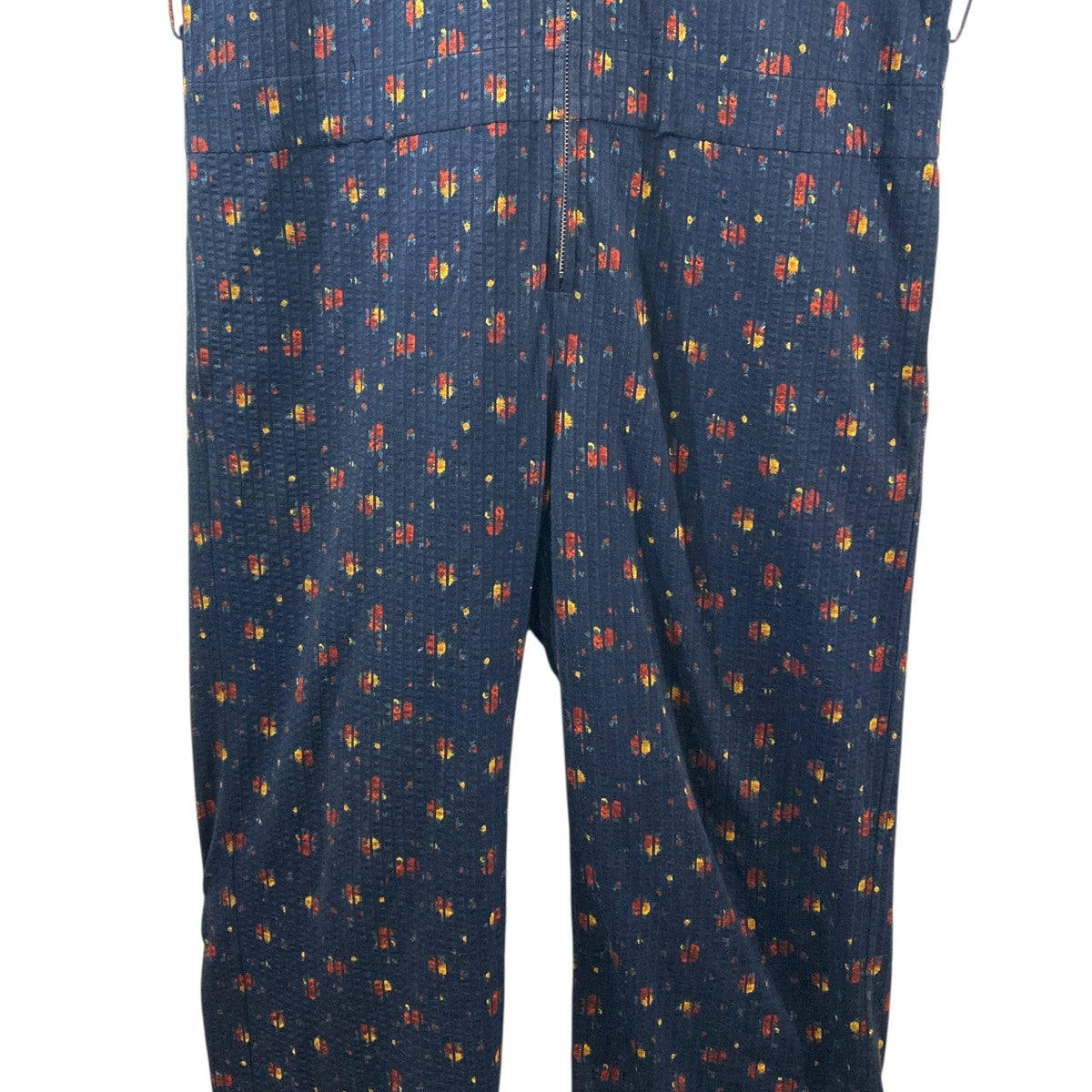 36G Linen Sucker Flower Jumpsuit総柄ジャンプスーツ