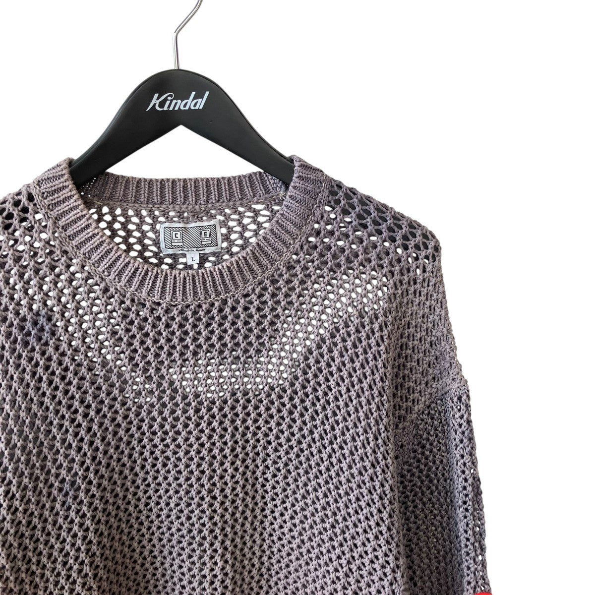 SIDE RIB LOOSE NET KNITニットCES24KN01
