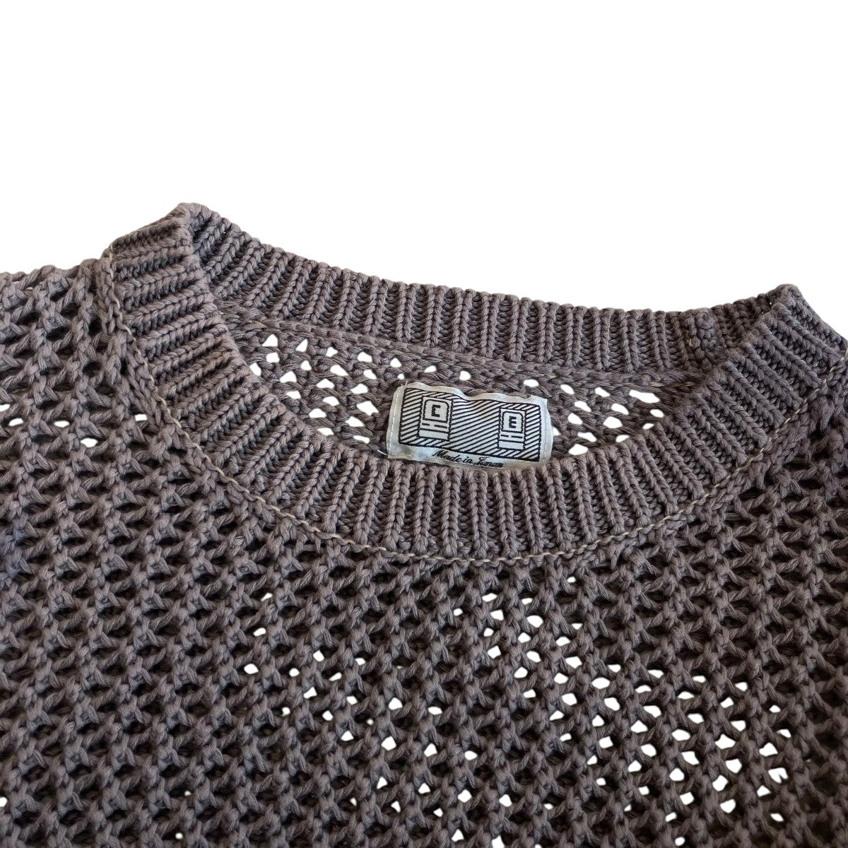 SIDE RIB LOOSE NET KNITニットCES24KN01