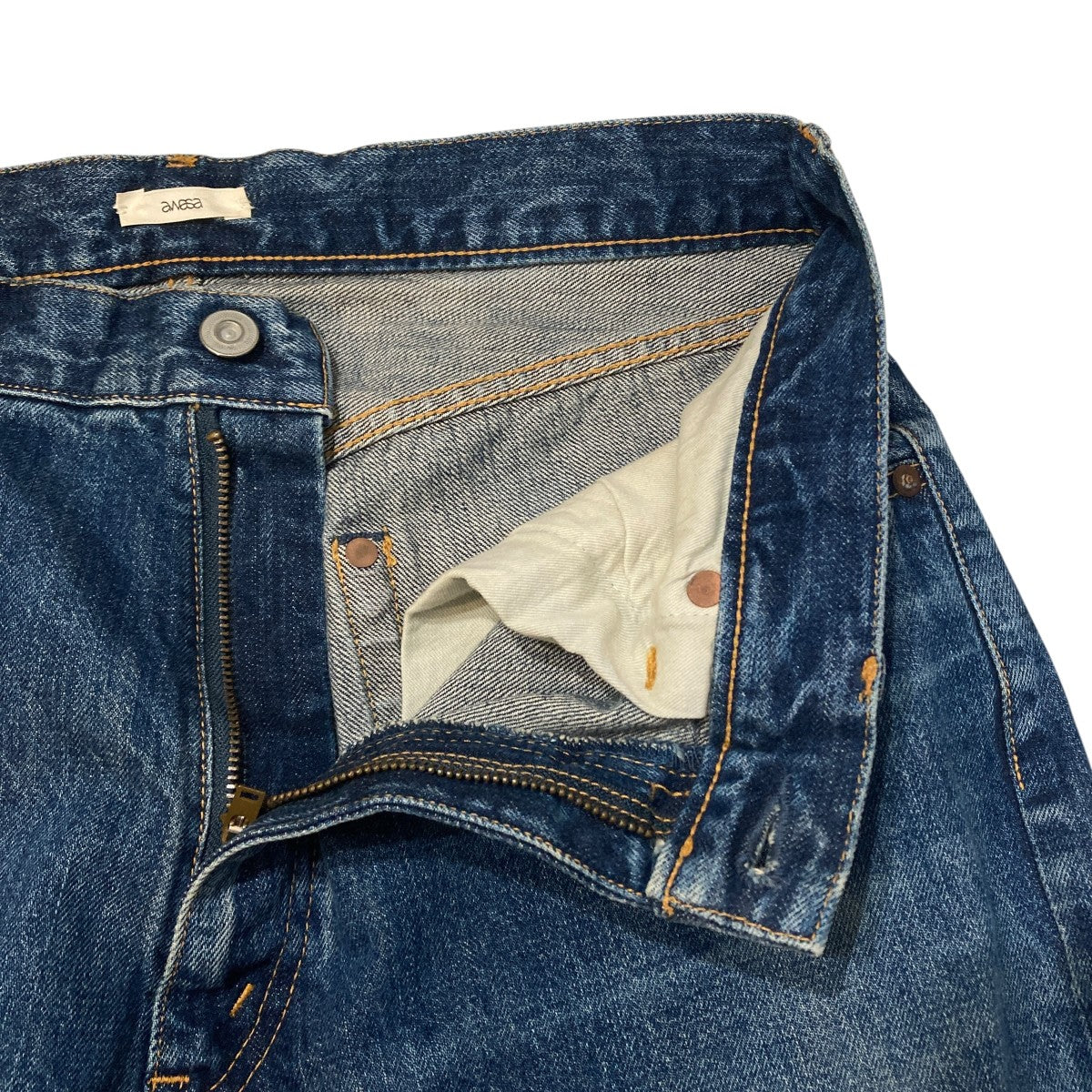 5PK Denim Suede Patch Remakeデニムパンツaws2-05002