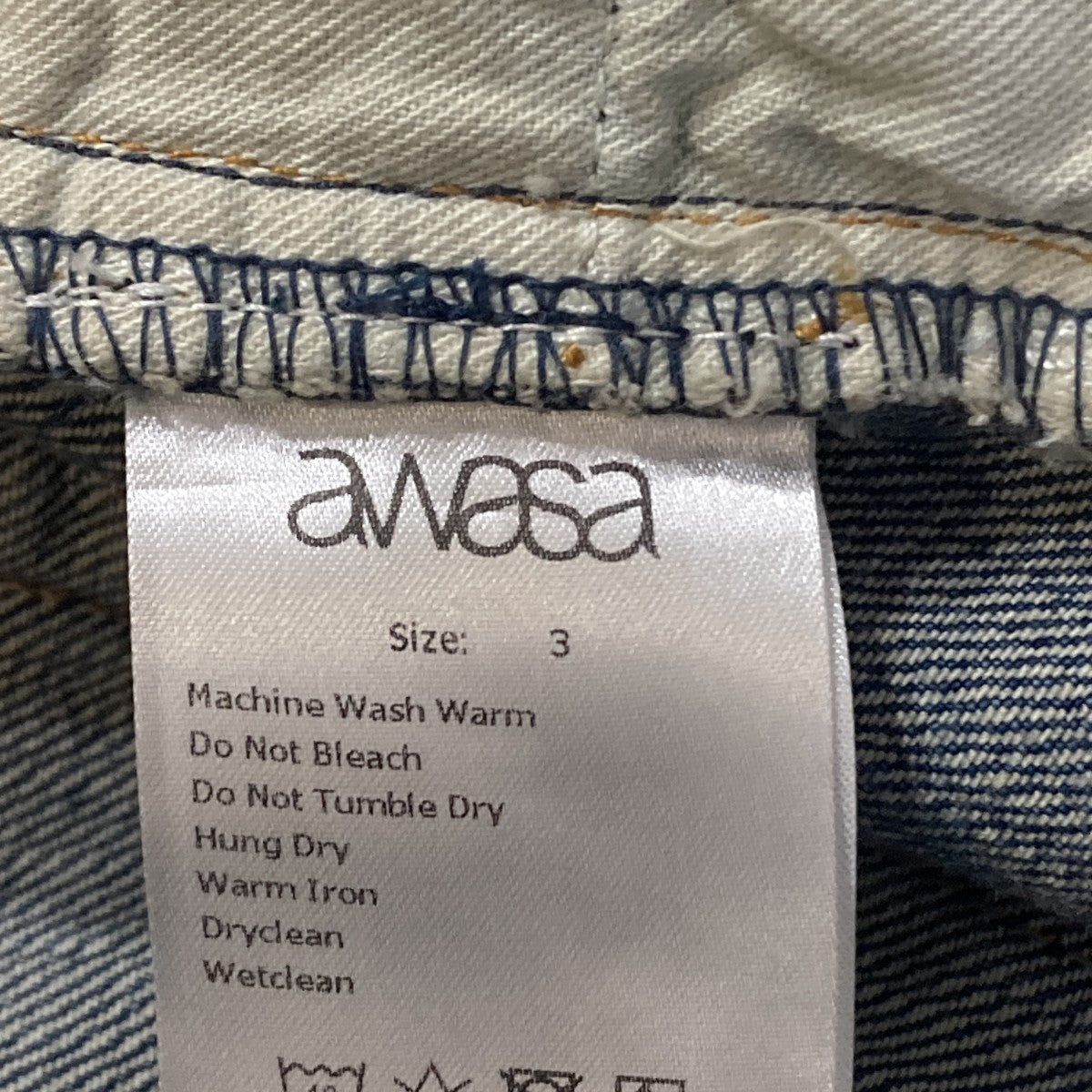 5PK Denim Suede Patch Remakeデニムパンツaws2-05002
