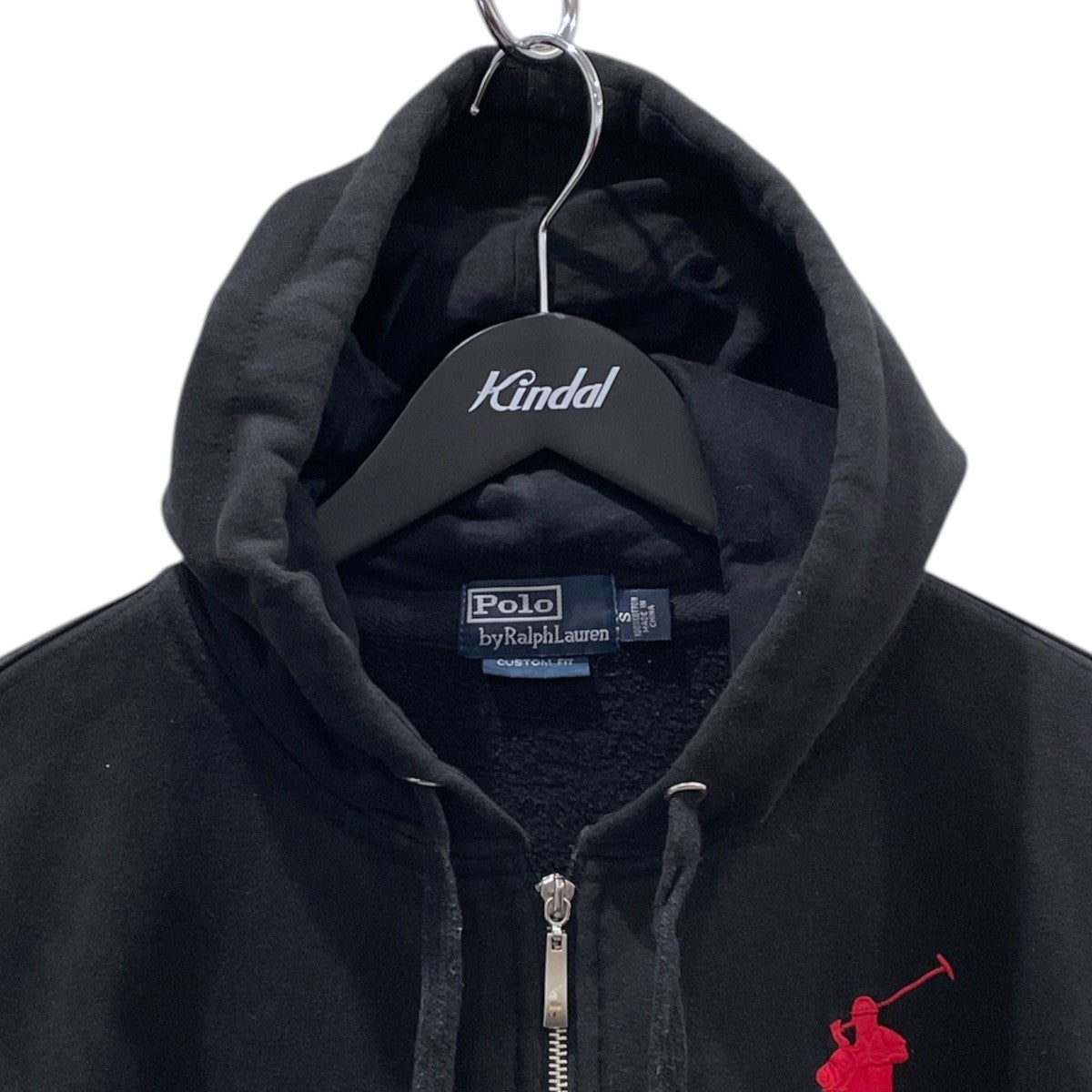 裏起毛ジップアップパーカー ビッグポニー CUSTOM FIT カスタムフィット