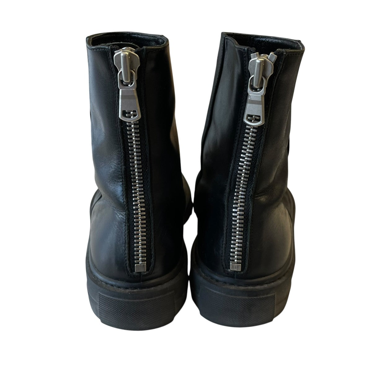 COW LEATHER BACK ZIP SNEAKERSスニーカーAA12-202