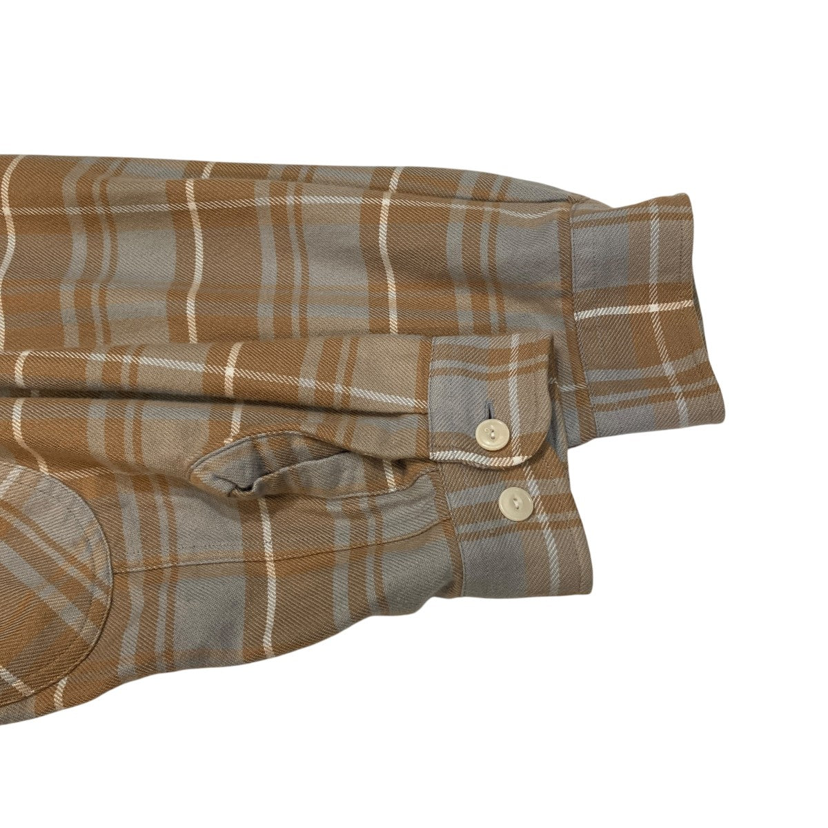 Elbow Patch Flannel Work ShirtsチェックチェックシャツU23F-11-0002