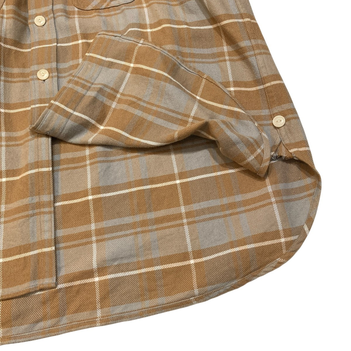 Elbow Patch Flannel Work ShirtsチェックチェックシャツU23F-11-0002
