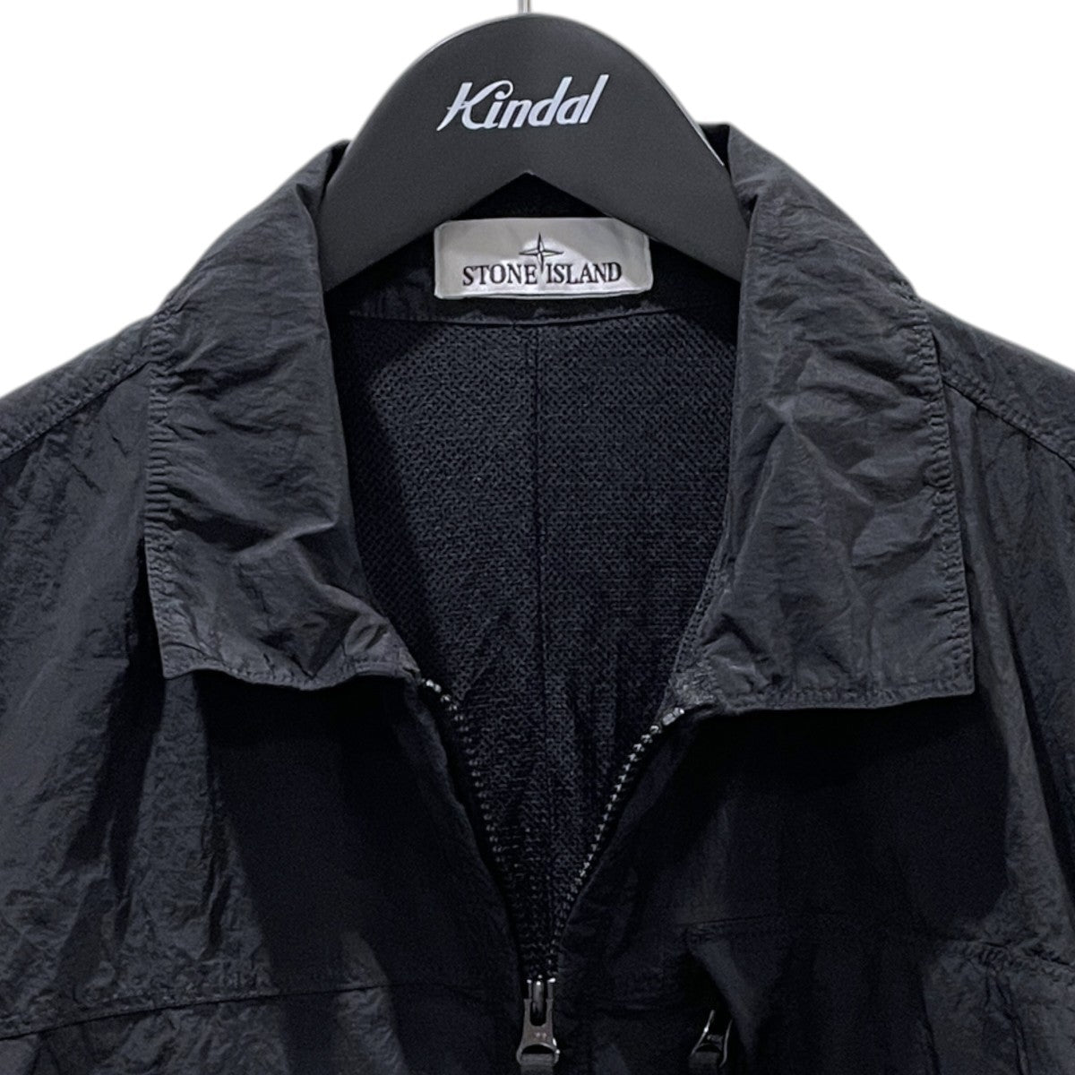 STONE ISLAND 24AW ジップアップナイロンシャツ NYLON METAL IN ECONYL OVERSHIRT ナイロン メタル イン エコニール オーバーシャツ 811511819 古着・中古-3枚目のアイテム画像