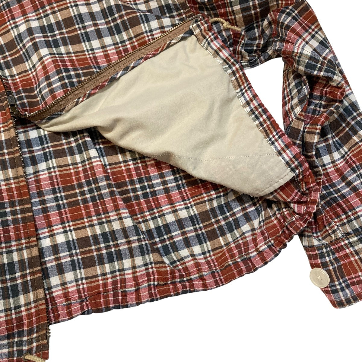 Madras Check Blousonチェックジップジャケット13-18-0788-803
