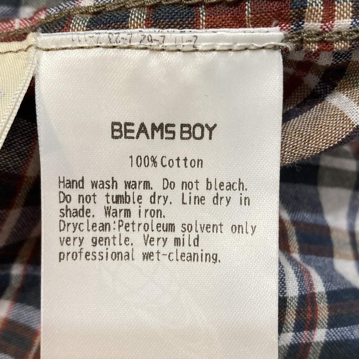 Madras Check Blousonチェックジップジャケット13-18-0788-803