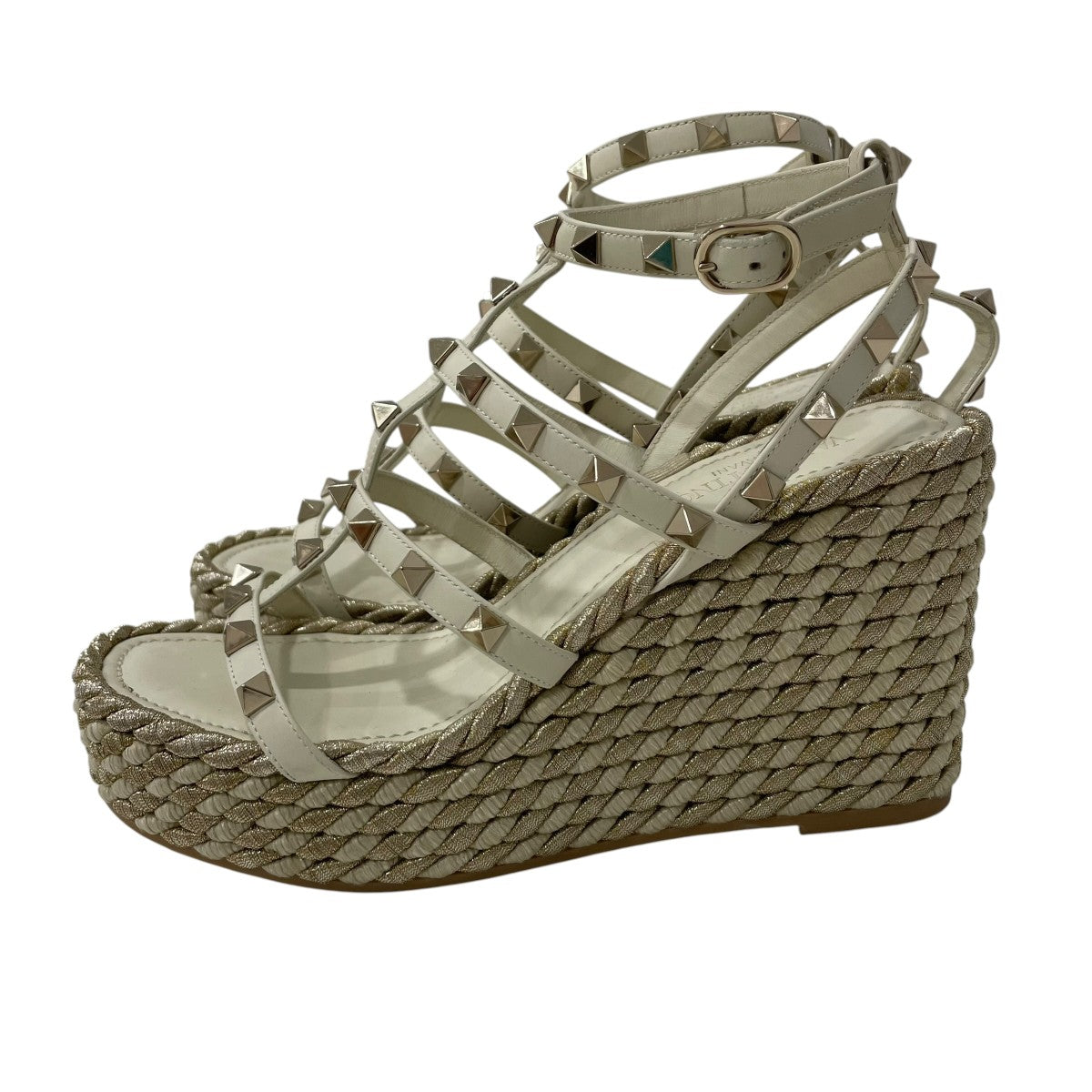 Rock stud wedge sandalsサンダルLA T F95