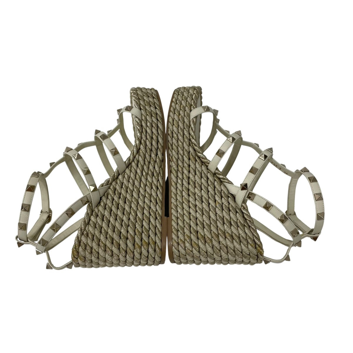 Rock stud wedge sandalsサンダルLA T F95