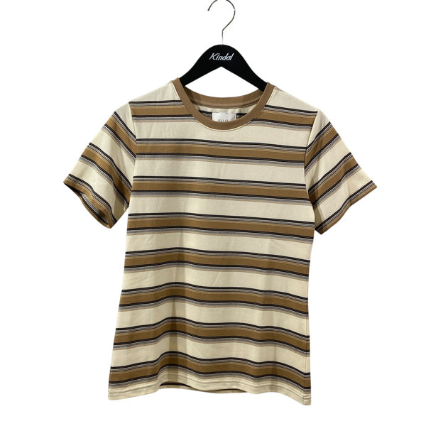 コンパクトボーダーTEE ellie ELLIE(エリー) ボーダーボーダーTシャツEC26004 EC26004 アイボリー