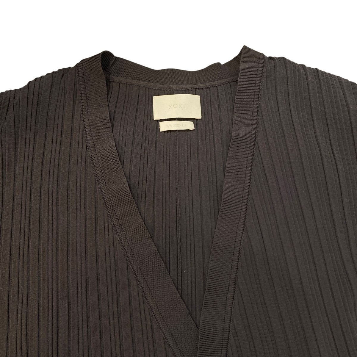 PLEATED KNIT CARDIGANカーディガンYK22SS0358S
