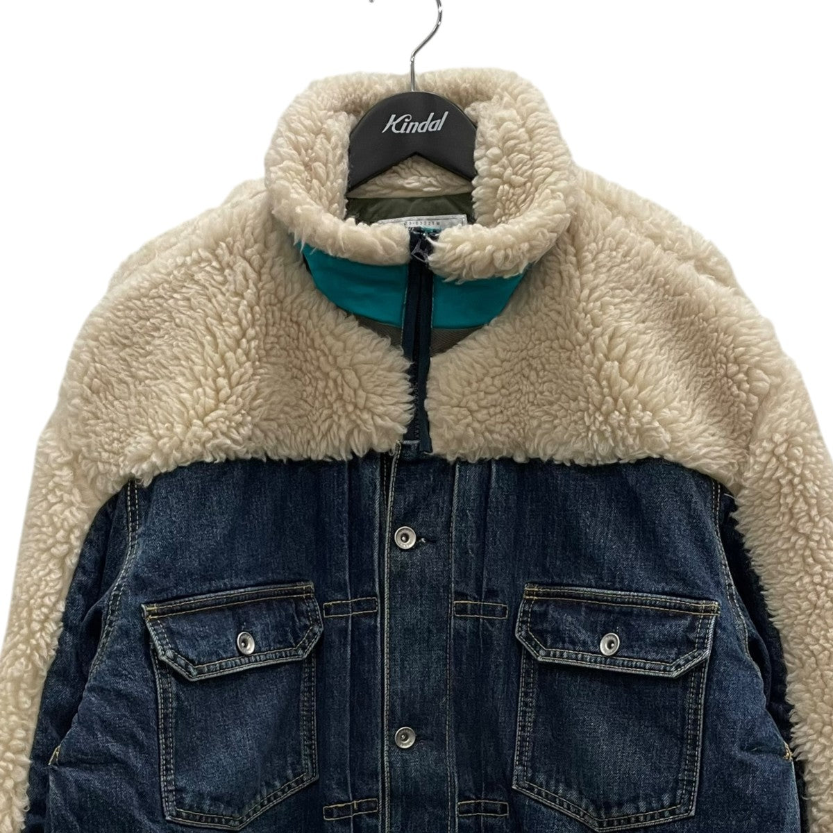 Faux Shearling Denim Blousonドッキングジャケット23-03221M