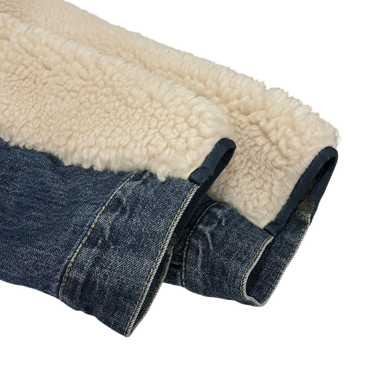 Faux Shearling Denim Blousonドッキングジャケット23-03221M