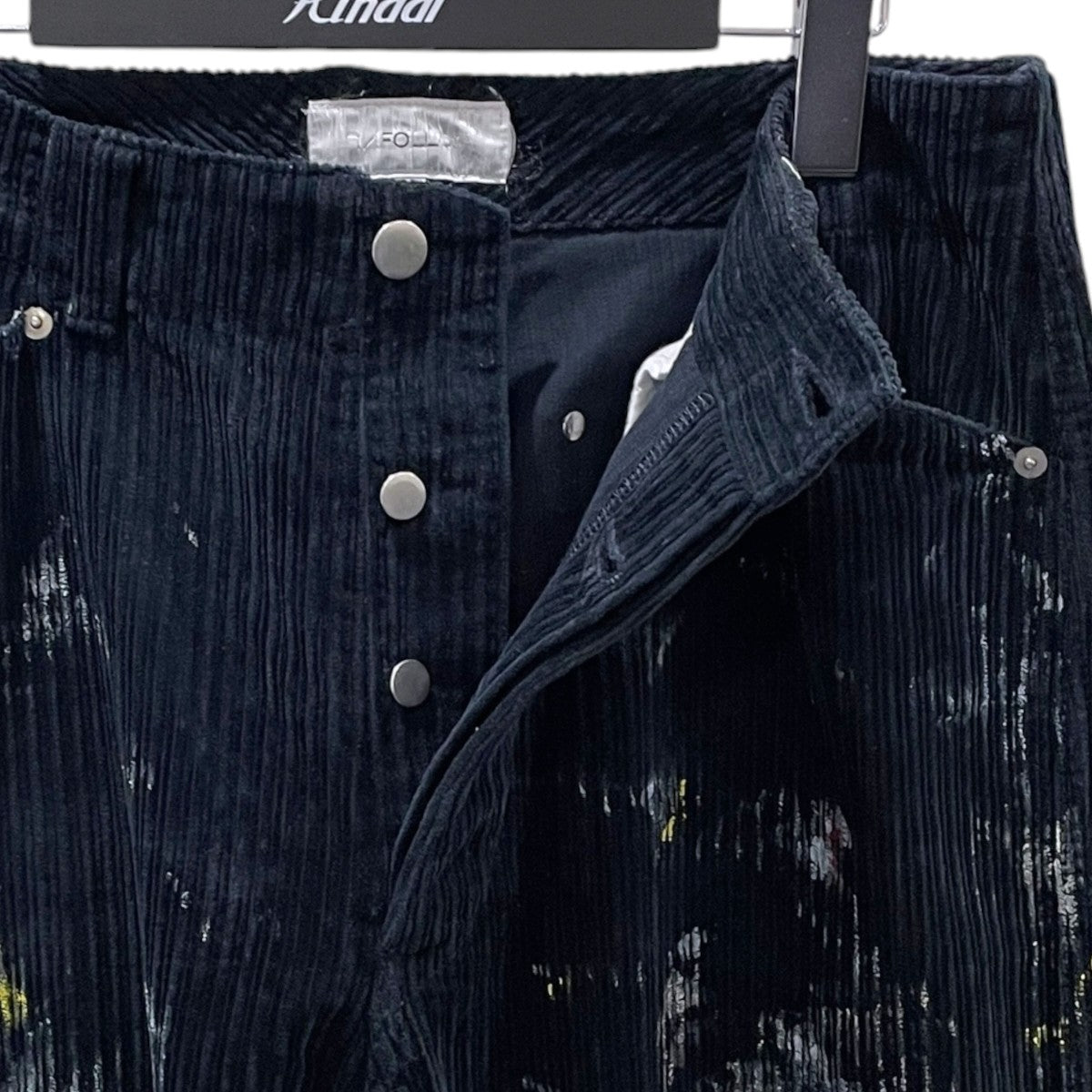 23AW ペイント加工コーデュロイパンツ handmake atelier trouser ハンドメイドアトリエトラウザーズ 23030684000930