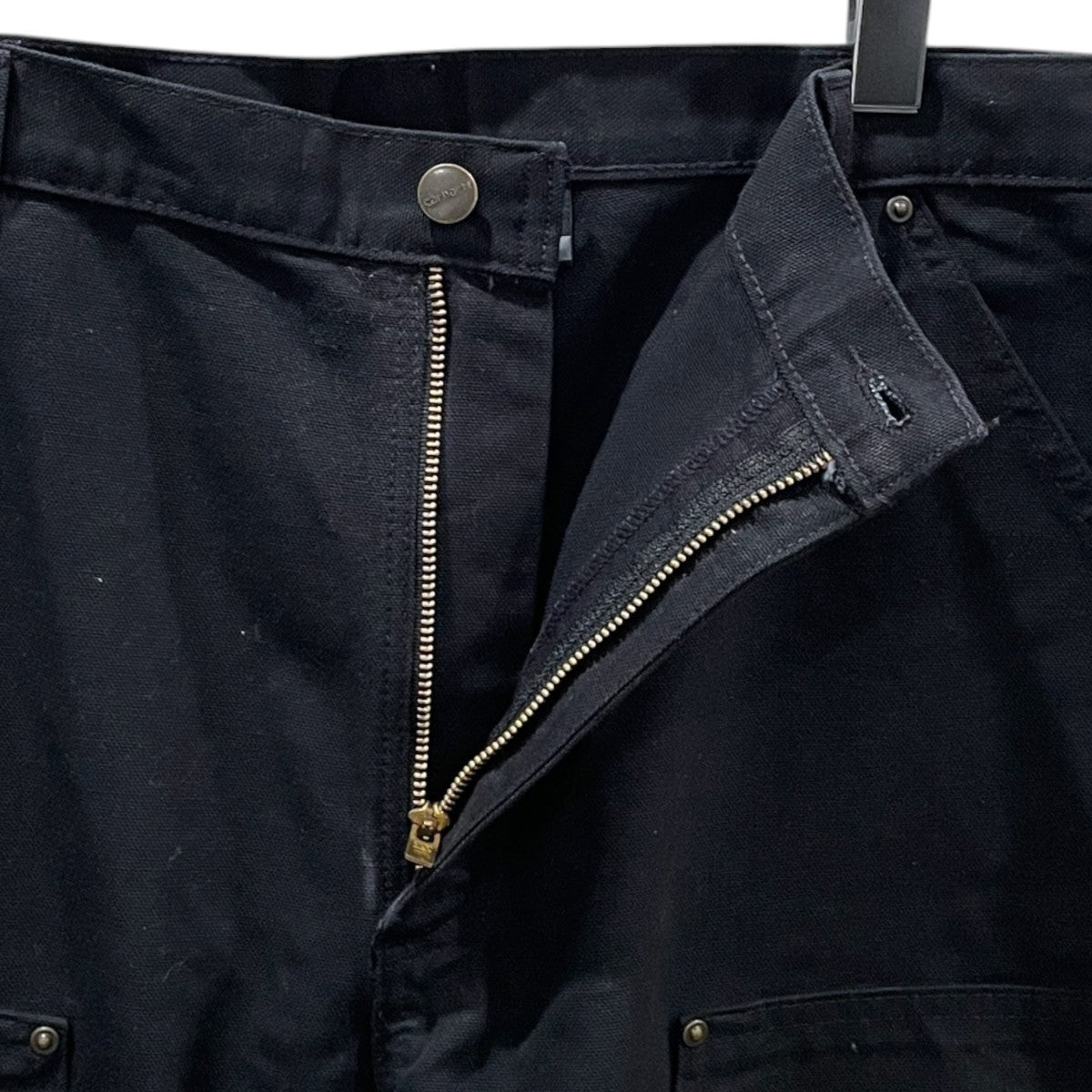 CarHartt ダブルニーパンツ Washed-Duck Double-Front Work Dungaree ウォッシュドダック ダブルフロント ワーク ダンガリー BN0136 古着・中古-3枚目のアイテム画像