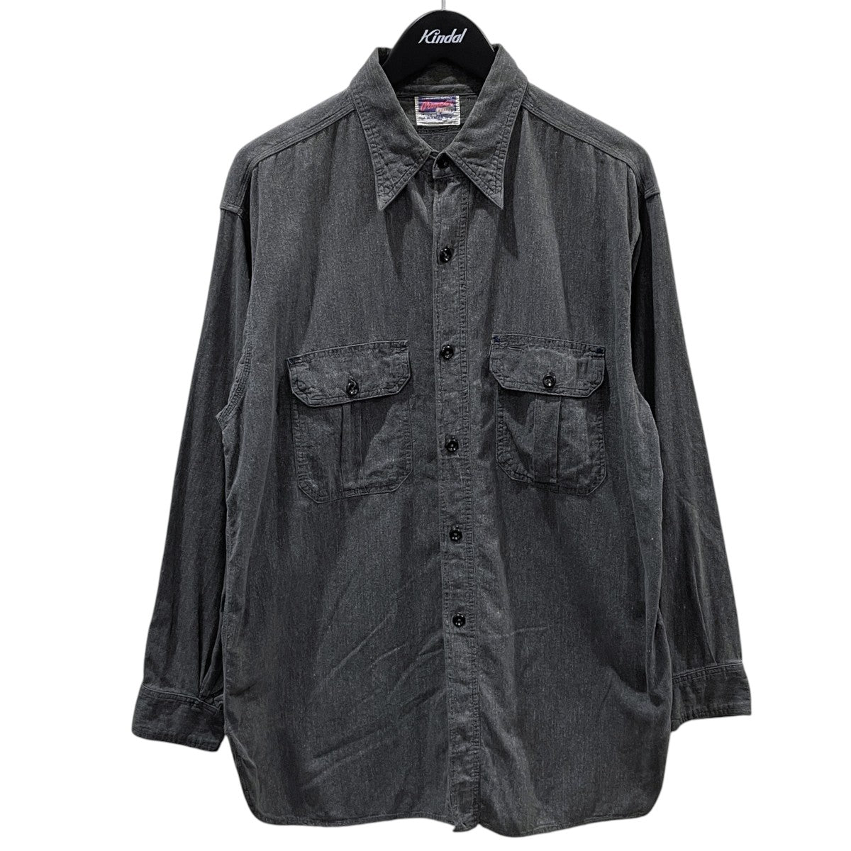 ブラックシャンブレーシャツ black chambray shirt 3142G