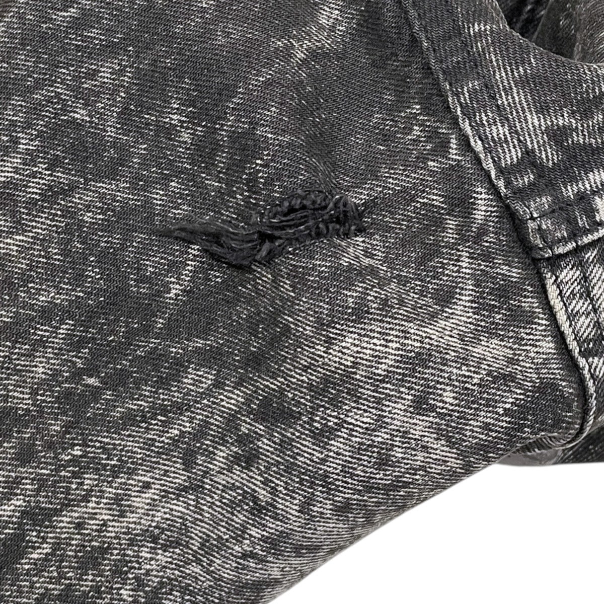 90s 加工デニムジャケット Black Acid Wash Denim Jacket ボタン裏527 ブラック アシッド ウォッシュ デニムジャケット 70507-0253